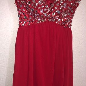 Homecoming Red dress with Gems